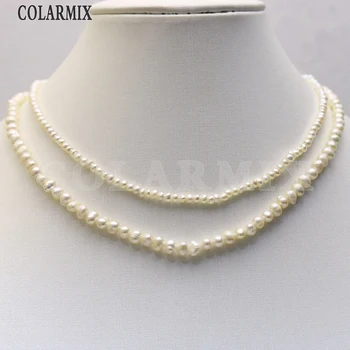 5 Filamento natural collar de Perlas collar elegante cuentas de la cadena de neckalce de regalo de la joyería collar largo necklace9700