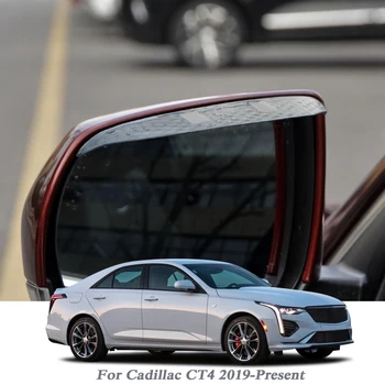 Espejo Retrovisor coche Lluvia Ceja Auto Escudo de Nieve de la Guardia Lado del Sol Visera Sombra protectora Para Cadillac CT4 2019-Presente Accesorio