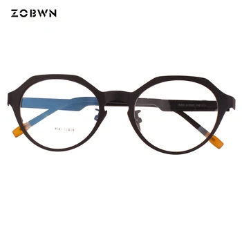Gafas redondas de las mujeres 안경테 vintage gafas de los hombres oculos de grau femininos de vidrio espectáculo oculos de la marca de silicona очки для зрения