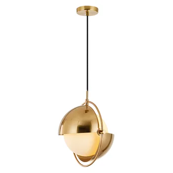 Moderno, Sencillo y Ligero de Lujo de Oro de la Barra del Restaurante de una Sola Cabeza Creativa Minimalista Lámpara Colgante Dormitorio Lámpara de la Mesita