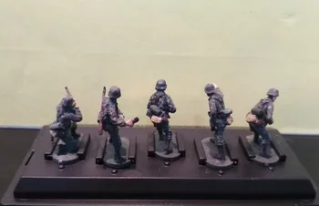 super mini pvc figura 1:72 alemán de la II Guerra Mundial los Soldados Pintados 5-Grupo de Hombre