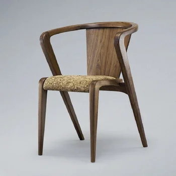 Todos los sólidos de madera sillas de comedor, moderna y simple respaldo de las sillas, de ocio, de estilo Americano, eco-friendly hogar restaurantes, sólido woo